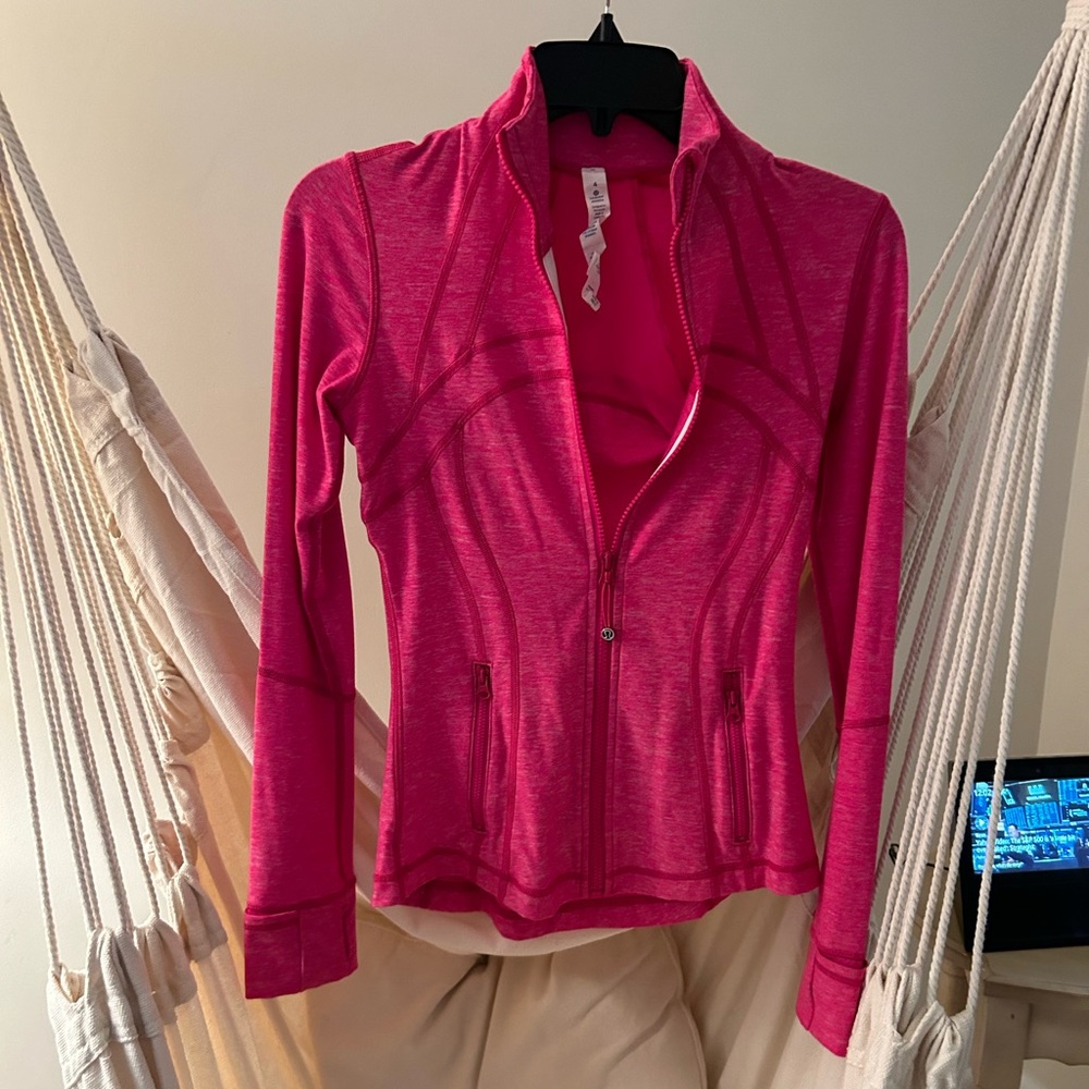 Lululemon pink jacket full zip size 4